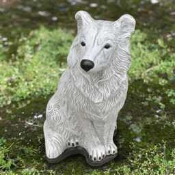 Garden Collie Dog Statue Concrete Figurine Memorial Sculpture Stone Garden Pet Ornament Dog Lover Gift Front Door Decoration - thumbnail 3