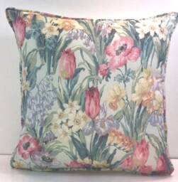 Sanderson - Salad Days Porcelain/Pink Cushion Cover Throw Pillow Designer Home Decor - thumbnail 2