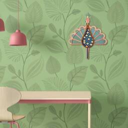 Wooden Peacock , Wall Art, Decor, Animal Head, Nursery Mount - thumbnail 3