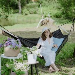 Portable Garden Hammock Large Fringed Boho Hamaca For Beach Camping Outdoor With Tassels - thumbnail 2