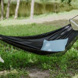 Portable Garden Hammock Large Fringed Boho Hamaca For Beach Camping Outdoor With Tassels - thumbnail 4