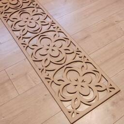 Floral Damask Laser-Cut Mdf Screen - Radiator Cover, Wall Art - 1Ft X 4Ft 001 - thumbnail 2