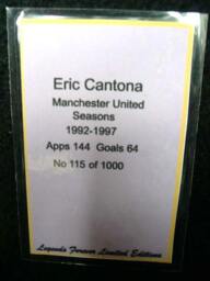 Eric Cantona Manchester United Bronzed Sculpture, Limited Edition - thumbnail 4