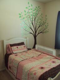 Nursery Tree Large Wall Forest Kids Decal Branches & Leaves 1135 - 6 Feet Tall - thumbnail 3