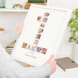 Personalised First Birthday Photo Baby Keepsake Print, One Year Custom Print With 12 Photos, 1st Unisex Gift - thumbnail 3