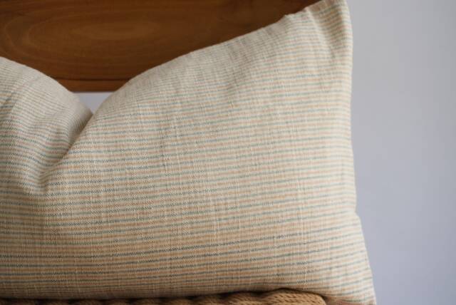 Handmade Karen Woven Lumbar Pillow Cover Boho Farmhouse Decor - image 1