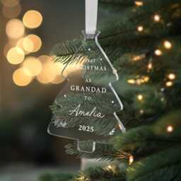 Personalised Babys 1st Christmas Bauble, Nanny & Grandad First Christmas, New Baby Gift, Grandparents Bauble Decoration - thumbnail 4