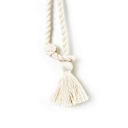 Looped Cotton Curtain Tie Back, Coastal Bohemian Boho Chic Hamptons Decor - thumbnail 4