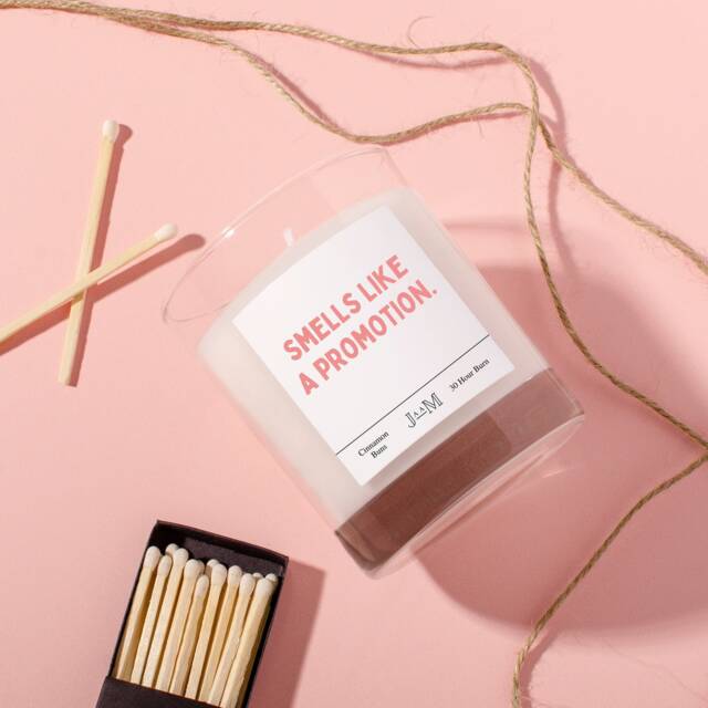 Promotion Candle Gift. Smells Like A Promotion Gift For Colleague. New Job Congratulations - image 1