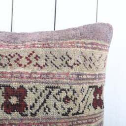 Vintage Turkish Kilim Pillow Cover Bohemian Decorative - 16x16 - thumbnail 3
