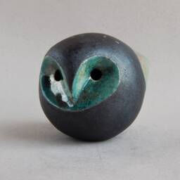 Ceramic Figurine Owl, Owl-Whistle, Bird-Whistle, Blue, Ocarina, Ethnica, Folklore, , Minimalism, Original Gift, Music, Art & Collecting, Ceramics - thumbnail 2