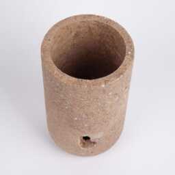 Handmade Noche Travertine Wine Holder Cylinder Stone Bottle Chiller - thumbnail 3