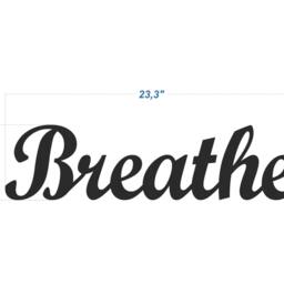 Breathe Sign Minimalist Wood Art Bedroom Sign. Yoga Wall Decor. Art. Relaxation. Decoration - thumbnail 3