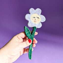 Ceramic Wall Decoration Flower Hanging Ceramic Picture Pottery Tulip - thumbnail 1