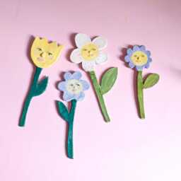 Ceramic Wall Decoration Flower Hanging Ceramic Picture Pottery Tulip - thumbnail 2