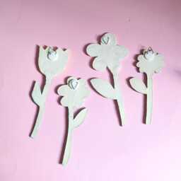 Ceramic Wall Decoration Flower Hanging Ceramic Picture Pottery Tulip - thumbnail 4