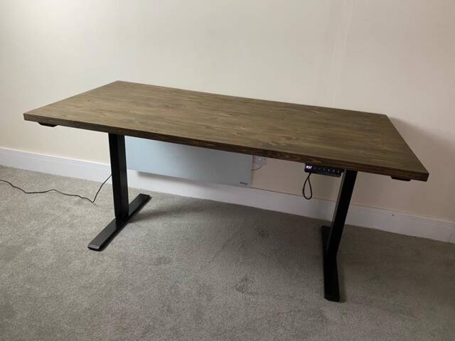 Elevate // Rustic Sit Stand Desk Adjustable Height - image 1