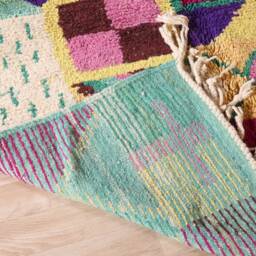 Vintage Boujaad Rug, Authentic Moroccan Rug 5x8 Ft - thumbnail 4