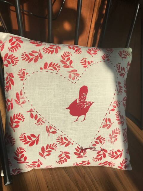 Cardinal Valetines Pillow - image 1