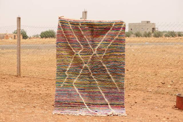 Colorful Moroccan Rug Scandinavian Nursery Decor - image 1