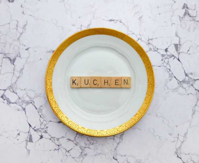 Wall Plate Cake Vintage 19cm Of Scrabble Deko Wall Hanging - image 1
