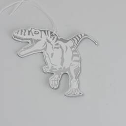 Festive Decorations - T Rex Leather Tree Ornament Handmade Trinket Novelty Bauble Weird & Wacky - thumbnail 4