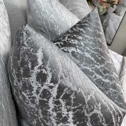 Graphite Cushion Cover, Luxury Throw Pillow Cover - Double Sided Prestigious Textiles Fabric Hamlet Grey Steel Home Decor Bedding - thumbnail 2