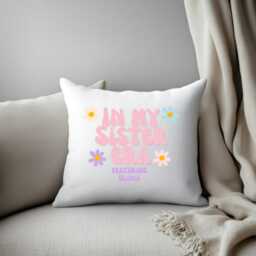 Personalised Big Sister Cushion - Christmas Gift For Girls, New Sibling Announcement, Custom Pillow, Present - thumbnail 3