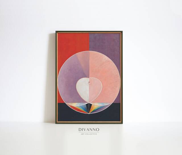 Hilma Af Klint Abstract Art Print, Colorful Gallery Wall, Exhibition Poster, Modern Home Decor, The Dove Series, Gift, Digital, Printable - image 1
