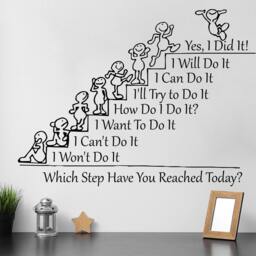 Removable Motivational Phrase Wall Sticker, Teamwork Quotes Decal, Work Environment Decor School Classrooms & For Offices - thumbnail 2