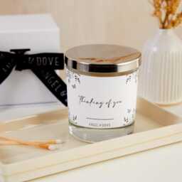 Thinking Of You Gift Boxed Soy Wax Remembrance Candle With Silver Lid - thumbnail 2