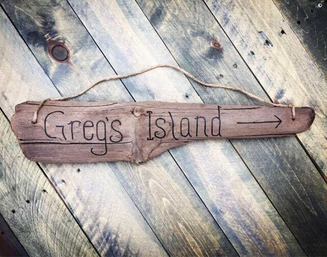 Personalized Text Wood Sign Custom Driftwood Welcome Sign, Beach Decor Housewarming Gift, New Home Coastal Wall Art, Father's Day Gift - image 1