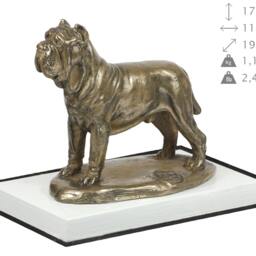 Neapolitan Mastiff, Dog On White Wooden Base Statue, Limited Edition, Artdog - thumbnail 4