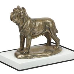 Neapolitan Mastiff, Dog On White Wooden Base Statue, Limited Edition, Artdog - thumbnail 3
