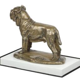 Neapolitan Mastiff, Dog On White Wooden Base Statue, Limited Edition, Artdog - thumbnail 2