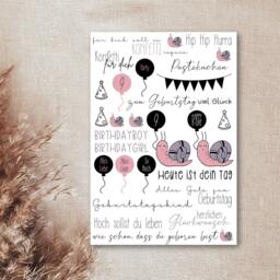 Candle Tattoos Various Motifs - Water Slide Film Decorating Candles Birthday Children's Birthday - thumbnail 2