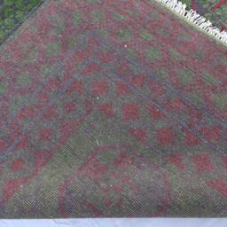 7x10 Green Ersari Turkmen Bukhara Rug, Afghan Hand Knotted Soft Wool Tribal Area Oriental Rug, Rug For Bedroom Living Room - thumbnail 4