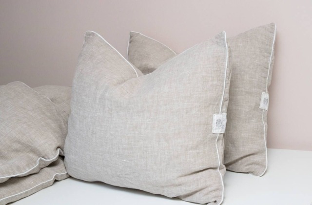 Shabby Chic Linen Pillowcase Stonewashed European Flax Bedding - image 1