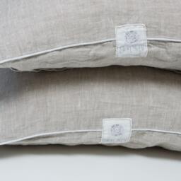 Shabby Chic Linen Pillowcase Stonewashed European Flax Bedding - thumbnail 3