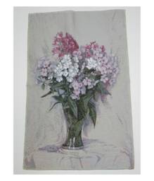 Gobelin Tapestry Phloxes 23.5x15.5 in 60x40 cm Wall Fabric - thumbnail 1