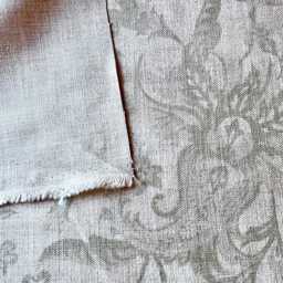 1510. Handmade Green Flowers Linen Blend Cushion Cover, Various Sizes - thumbnail 3