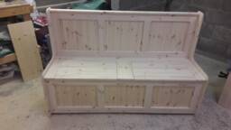 5Ft Modern Monks Bench, Storage Bench, Shoe Any Size Made. Delivery Cost Shown On The 2nd Photo - thumbnail 1