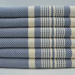 "Navy Blue Towel, Turkish Towel, Hammam Towel, Shower Towel, Soft Peshtemal, Cotton Peshtemal, Organic Towel, Peshtemal, 40""x70" - thumbnail 2