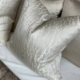 Ivory Cushion Cover, Luxury Throw Pillow Cover - Double Sided Prestigious Textiles Fabric Hamlet Coin Natural Ivory Home Decor Bedding - thumbnail 4