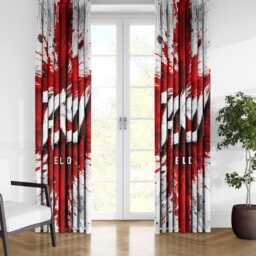 Personalised Name England Flag Curtains Three Lions Football Supporter Decor St Georges Cross Sports Match Fan Bedroom Window Drapes Gift - thumbnail 3