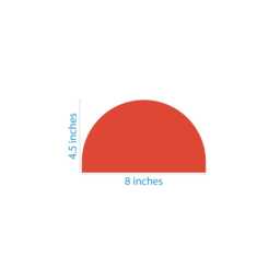 Red Orange Scallop Wall Decals Pack Of 20 Nursery Stickers - thumbnail 2