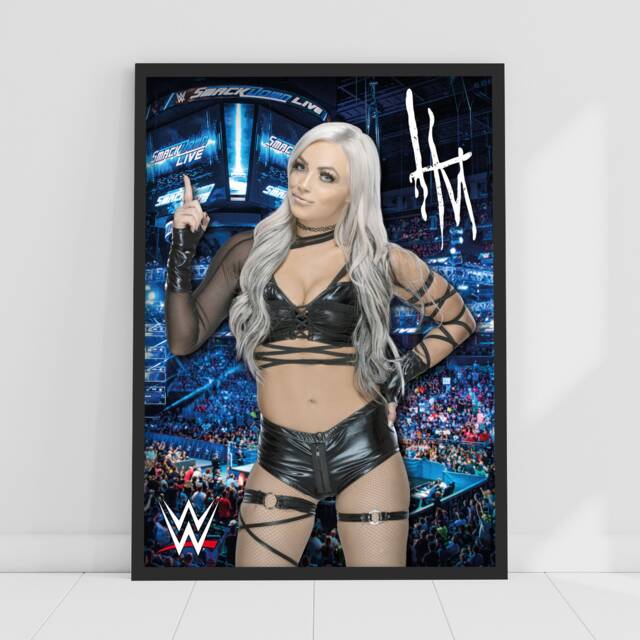 Wwe Print - Liv Morgan Crowd Poster Wrestling Wall Art - image 1