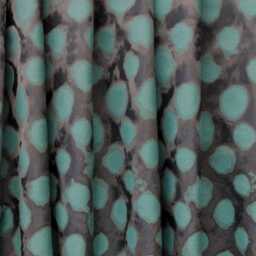 Aquatic Green Leaves Print Jacquard Weave Curtain Panels - Rod Pocket, Grommet, Box Pleat, Three Pinch Tab Top & Plain Ring Top - thumbnail 3