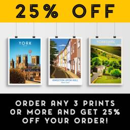 Kingston Upon Hull Print - Prince Street East Riding Of Yorkshire English Travel Poster - thumbnail 2