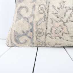 Lumbar Kilim Pillow Cover 12x24 Handmade Turkish Boho Decor - thumbnail 2